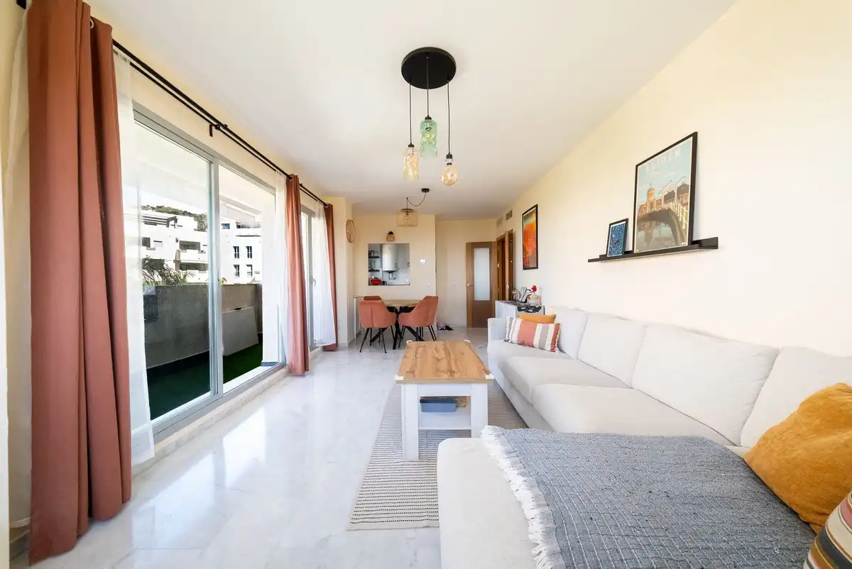 Sala de estar de Apartamento en venta en Mijas con Aire acondicionado, Calefacción y Terraza