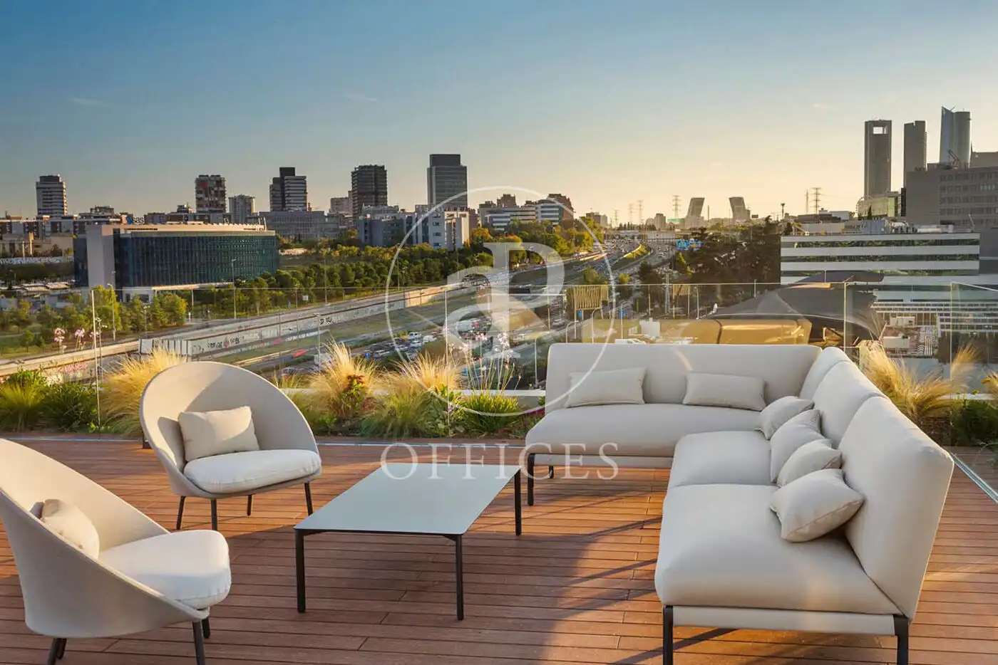 Terrace of Office for rent in Madrid  with Air Conditioner