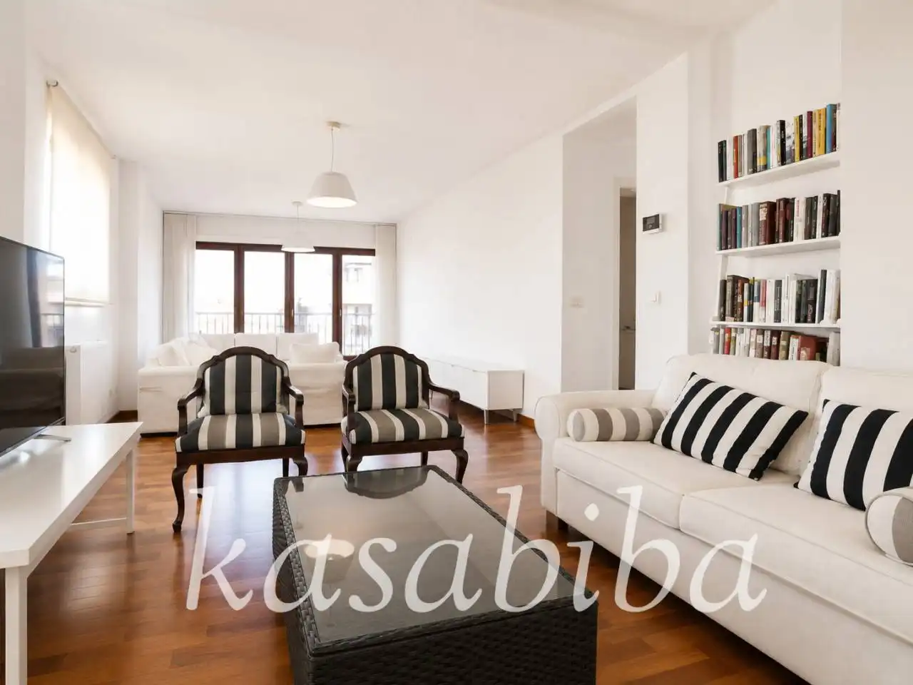 Wohnzimmer von Dachboden zum Verkauf in Valencia mit Klimaanlage, Heizung und Parkett