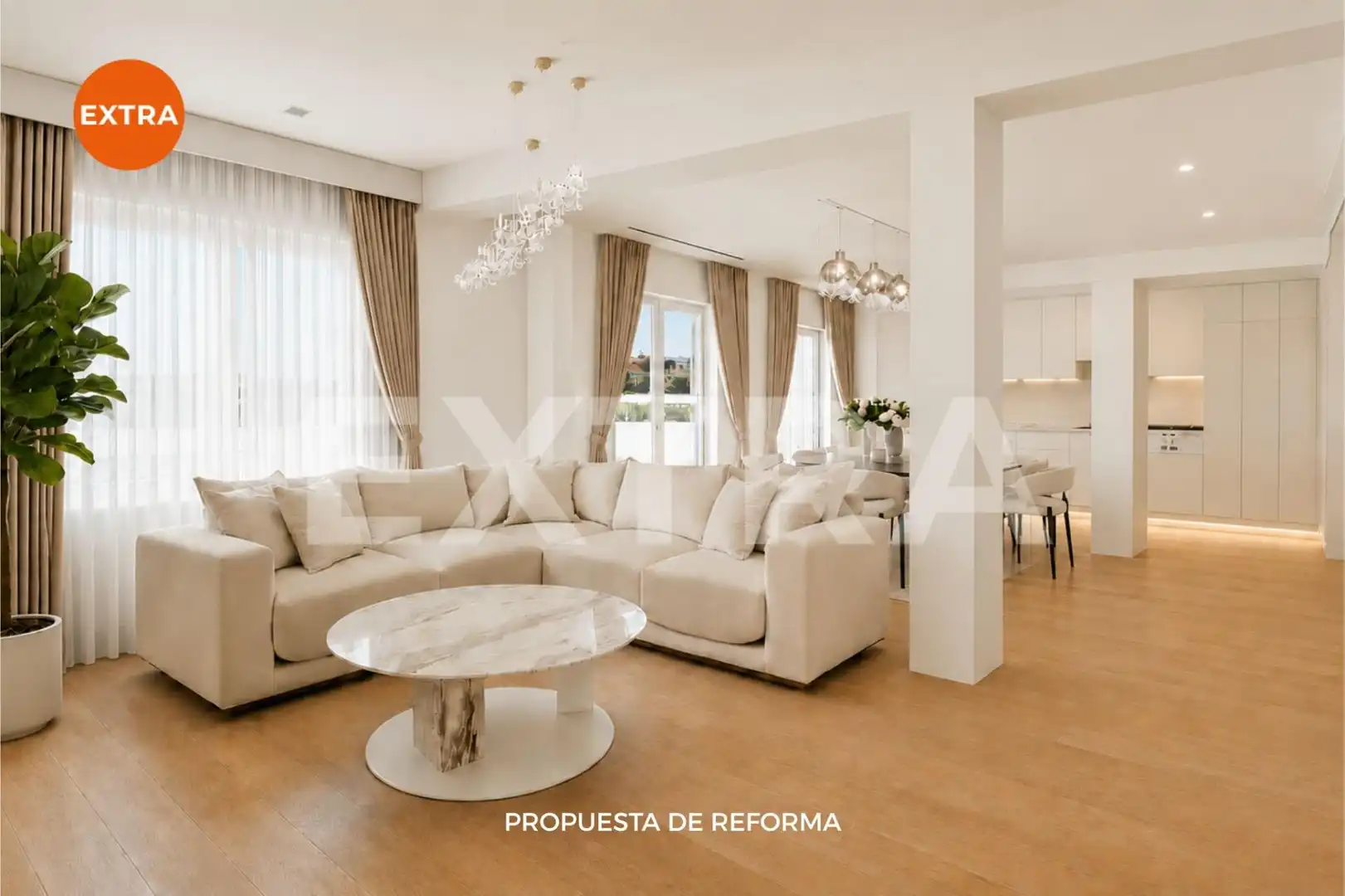 Sala d'estar de Àtic en venda en Madrid amb Calefacció i Parquet
