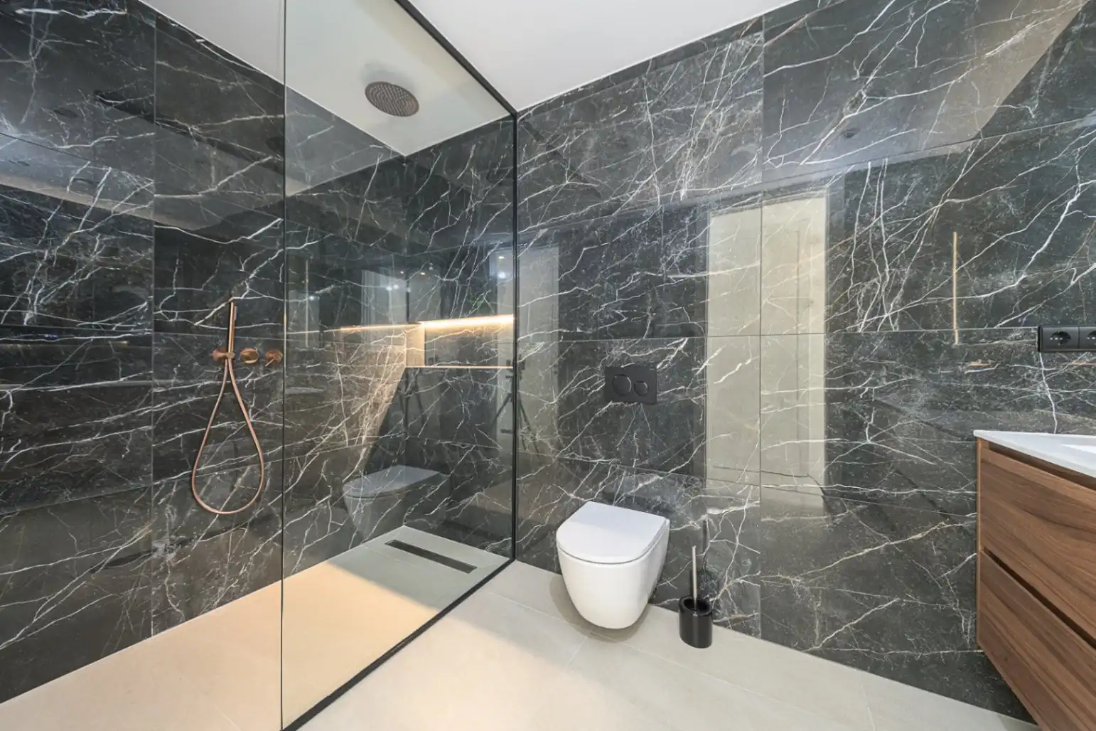 Baño de Casa o chalet en venta en Benissa con Aire acondicionado, Amueblado y Alarma