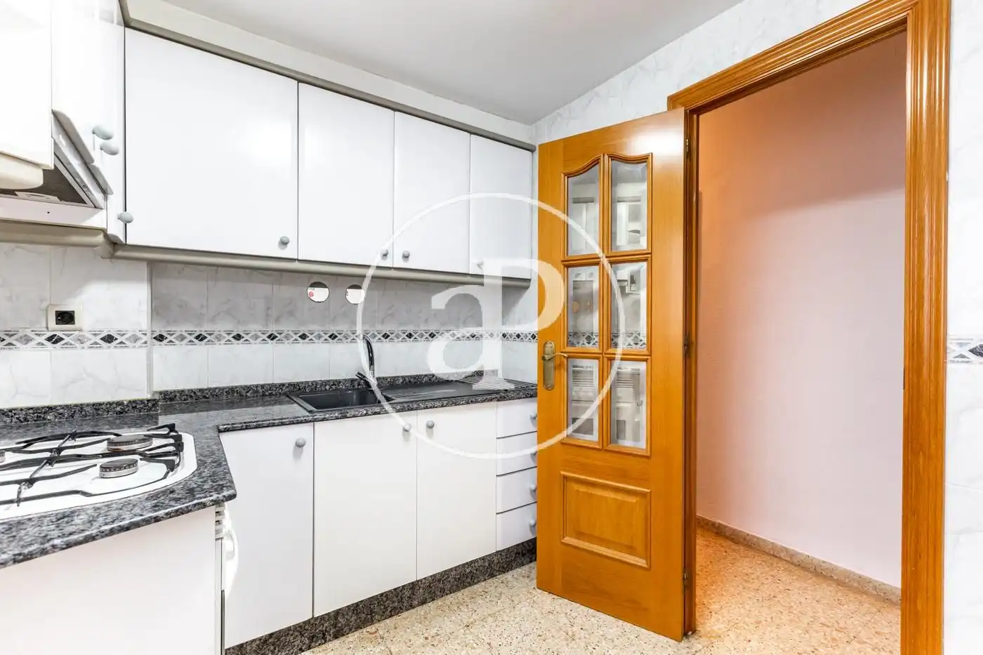 Küche von Wohnung zur Miete in Valencia mit Klimaanlage, Heizung und Möbliert