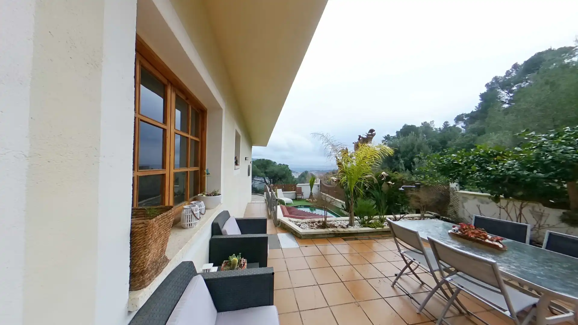 Terrassa de Casa o xalet en venda en Castellar del Vallès amb Aire condicionat, Calefacció i Jardí privat