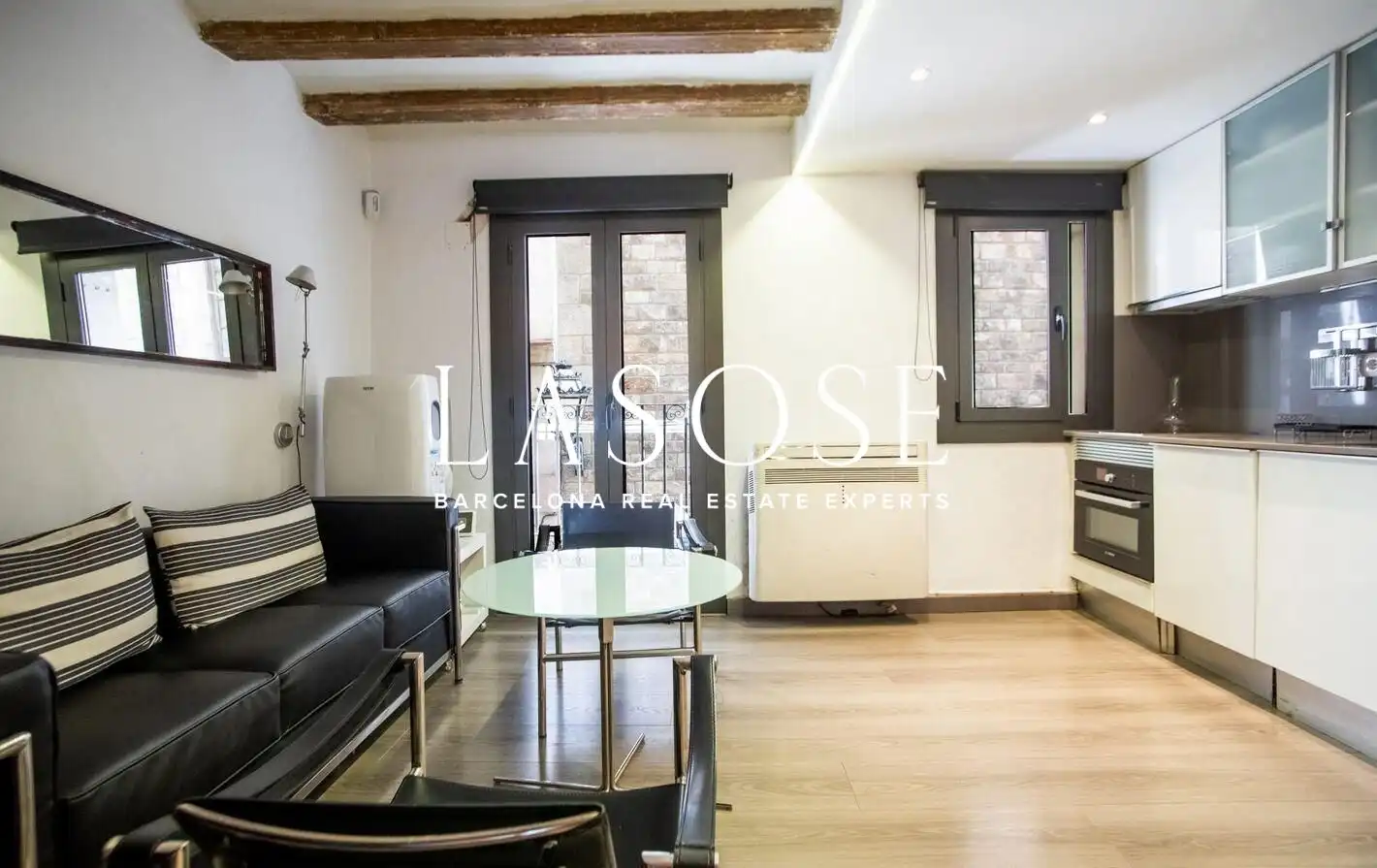 Sala de estar de Piso en venta en Barcelona con Aire acondicionado, Calefacción y Parquet