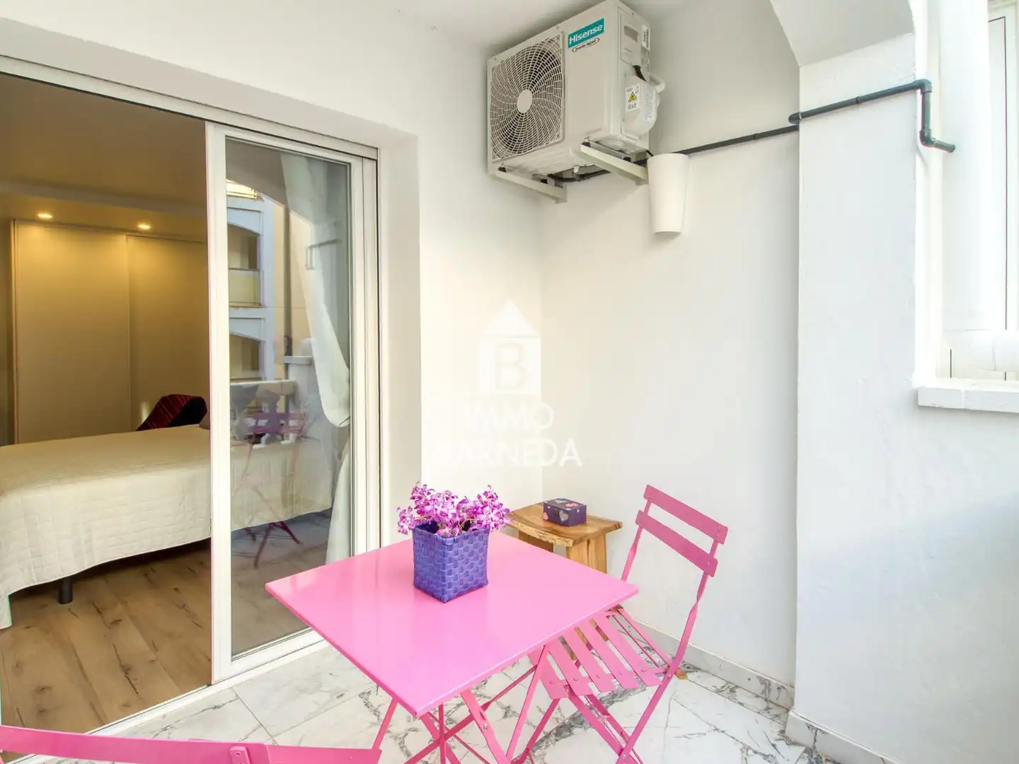 Terrasse von Wohnung zum Verkauf in Empuriabrava mit Klimaanlage, Heizung und Terrasse