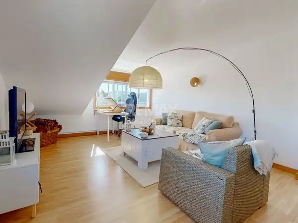 Living room of Houses for sale in Baiona  with Heating, Private garden and Parquet flooring