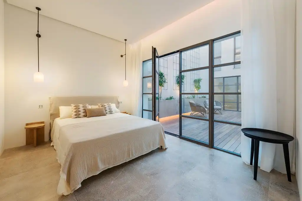 Schlafzimmer von Country house zum Verkauf in Felanitx mit Klimaanlage, Heizung und Terrasse