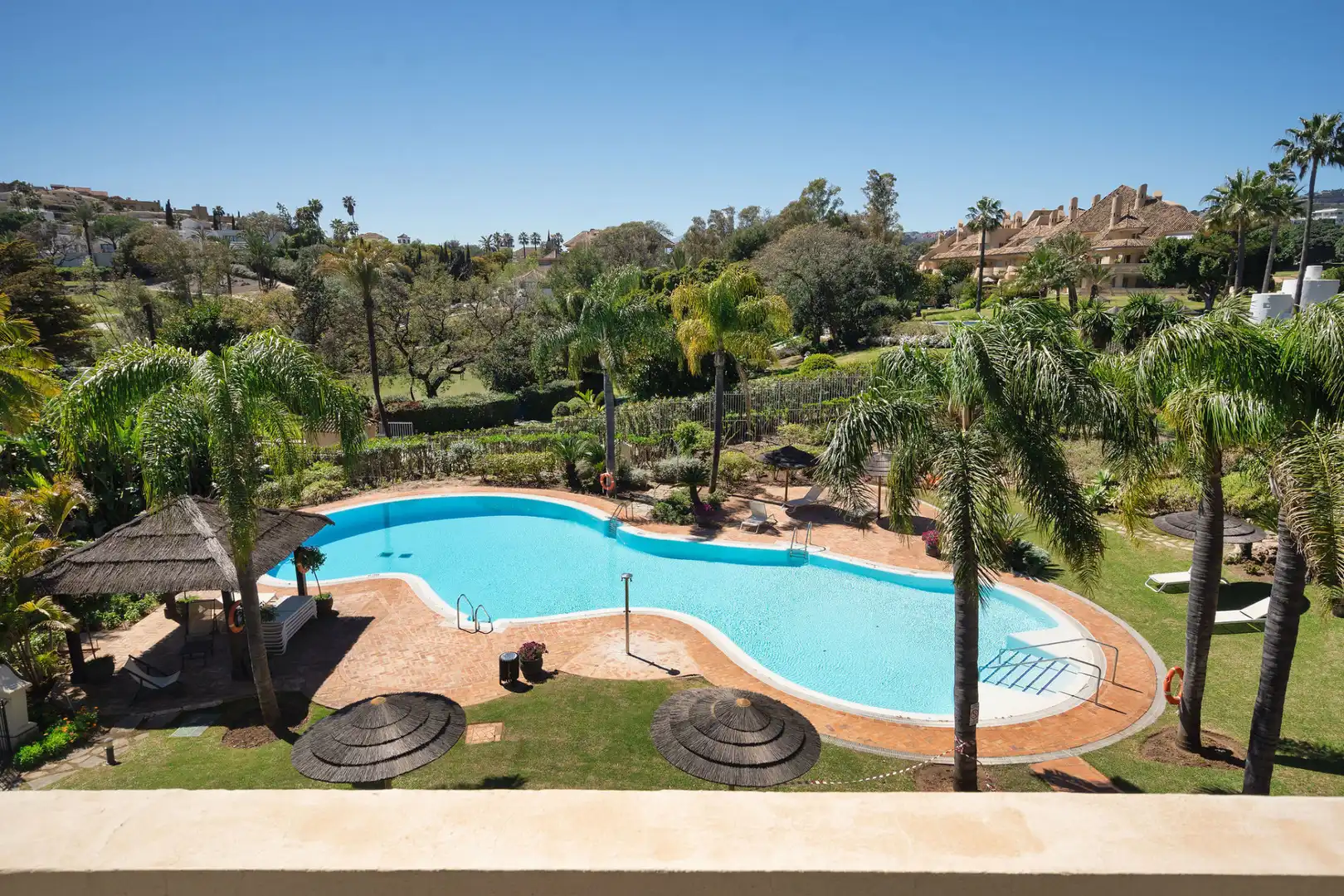 Swimming pool of Attic for sale in Marbella  with Air Conditioner, Terrace and Storage room