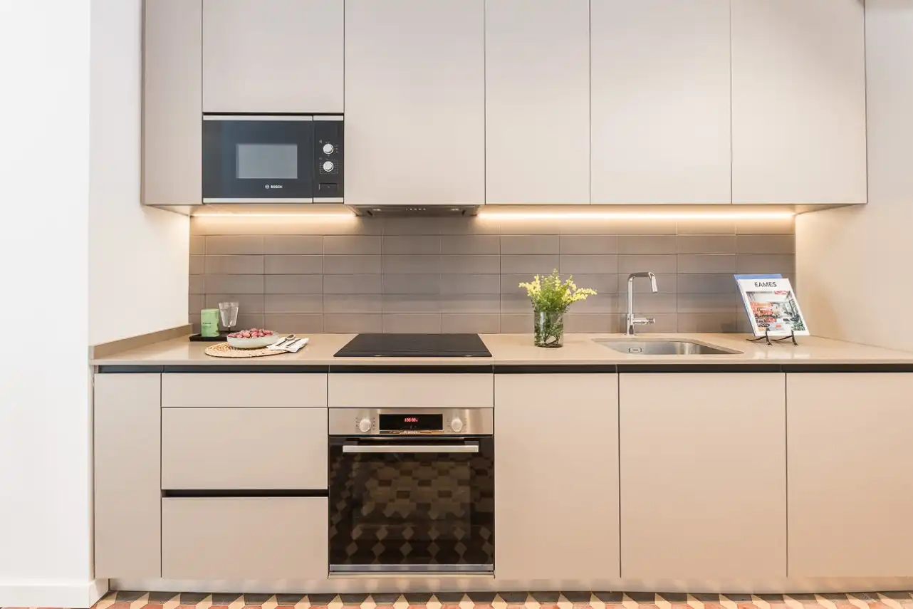 Kitchen of Apartments for rent in Barcelona  with Air Conditioner, Heating and Furnished