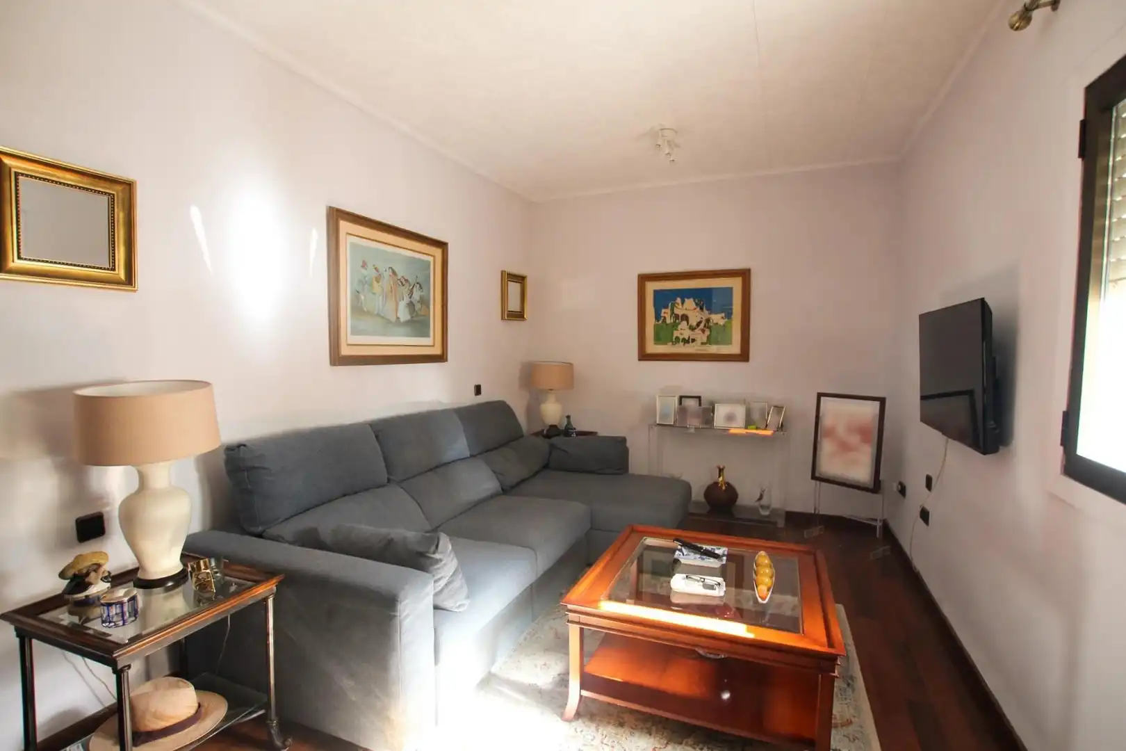 Wohnzimmer von Wohnung zum Verkauf in Jerez de la Frontera mit Klimaanlage, Parkett und Terrasse