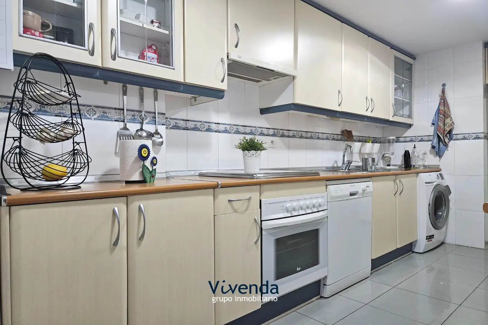Cocina de Piso en venta en Humanes de Madrid con Calefacción, Jardín privado y Terraza