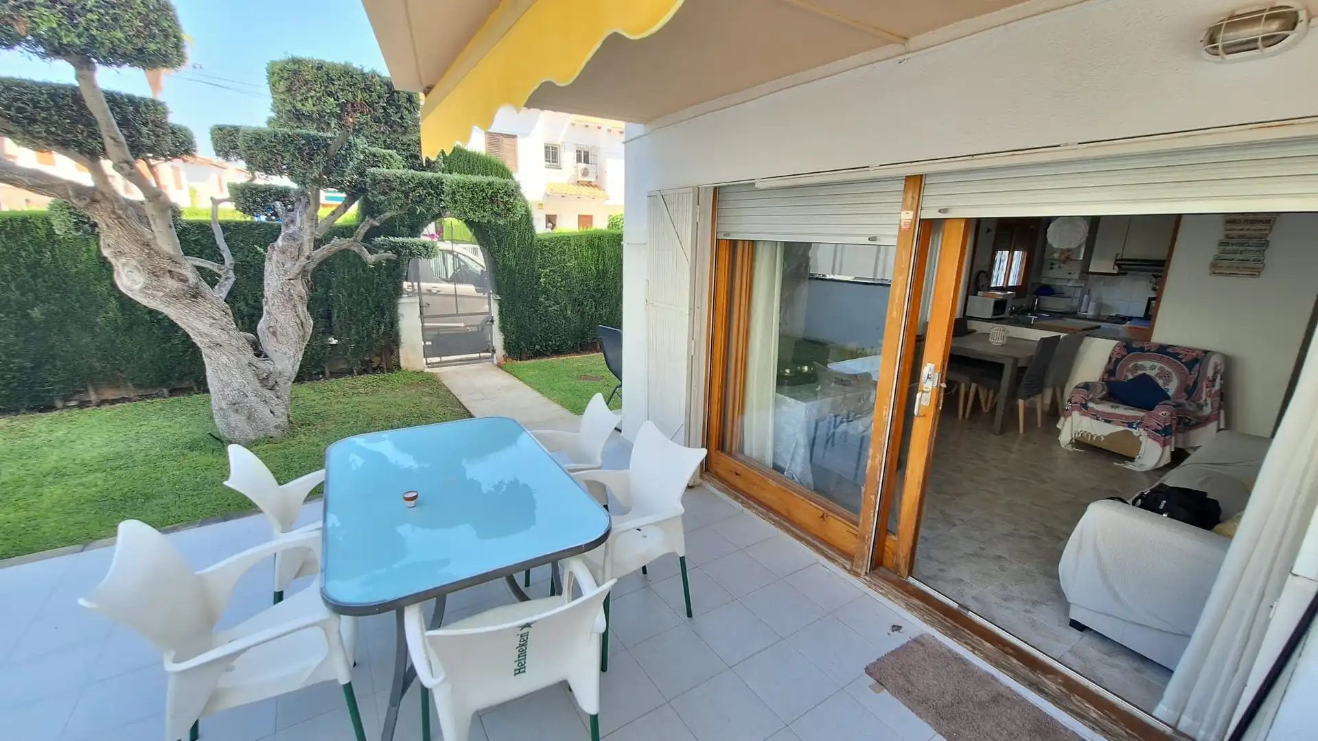 Terraza de Apartamento de alquiler en El Vendrell con Calefacción y Jardín privado