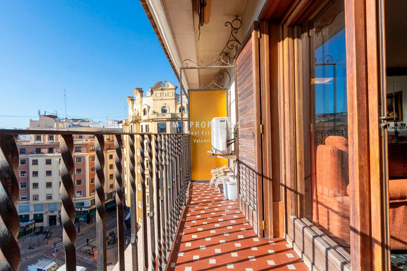 Balcony of Flat for sale in  Valencia Capital  with Air Conditioner, Heating and Terrace