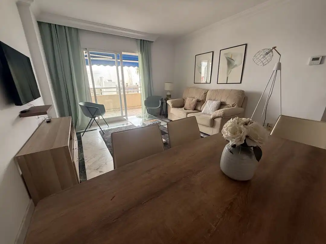 Living room of Flat for rent in Marbella  with Terrace