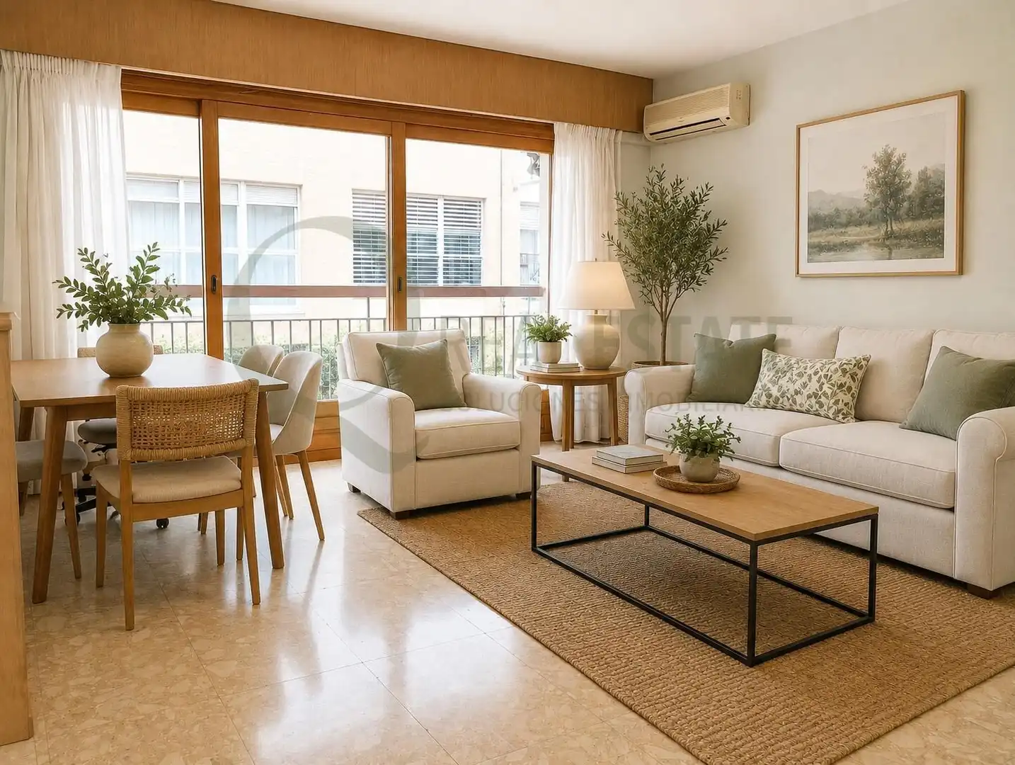 Sala de estar de Piso en venta en Alicante / Alacant con Aire acondicionado y Balcón