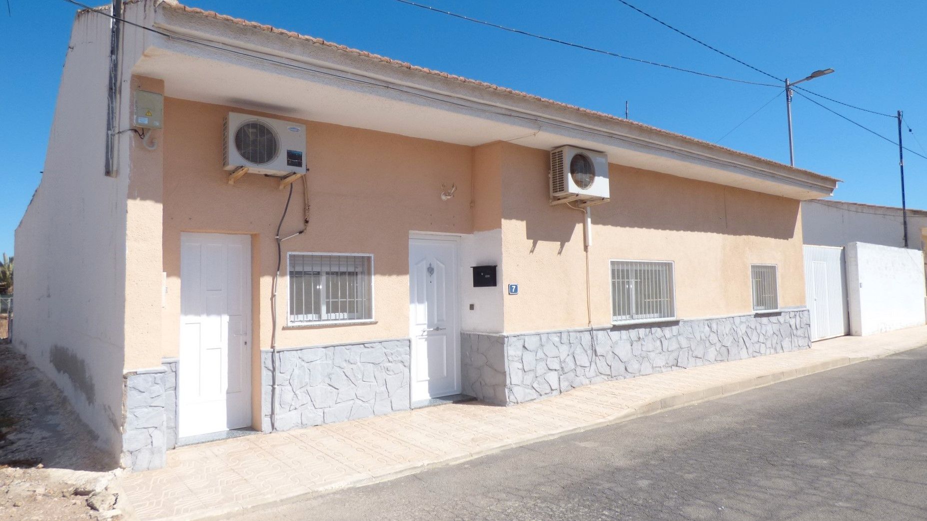 Exterior view of House or chalet for sale in Fuente Álamo de Murcia  with Air Conditioner, Storage room and Furnished