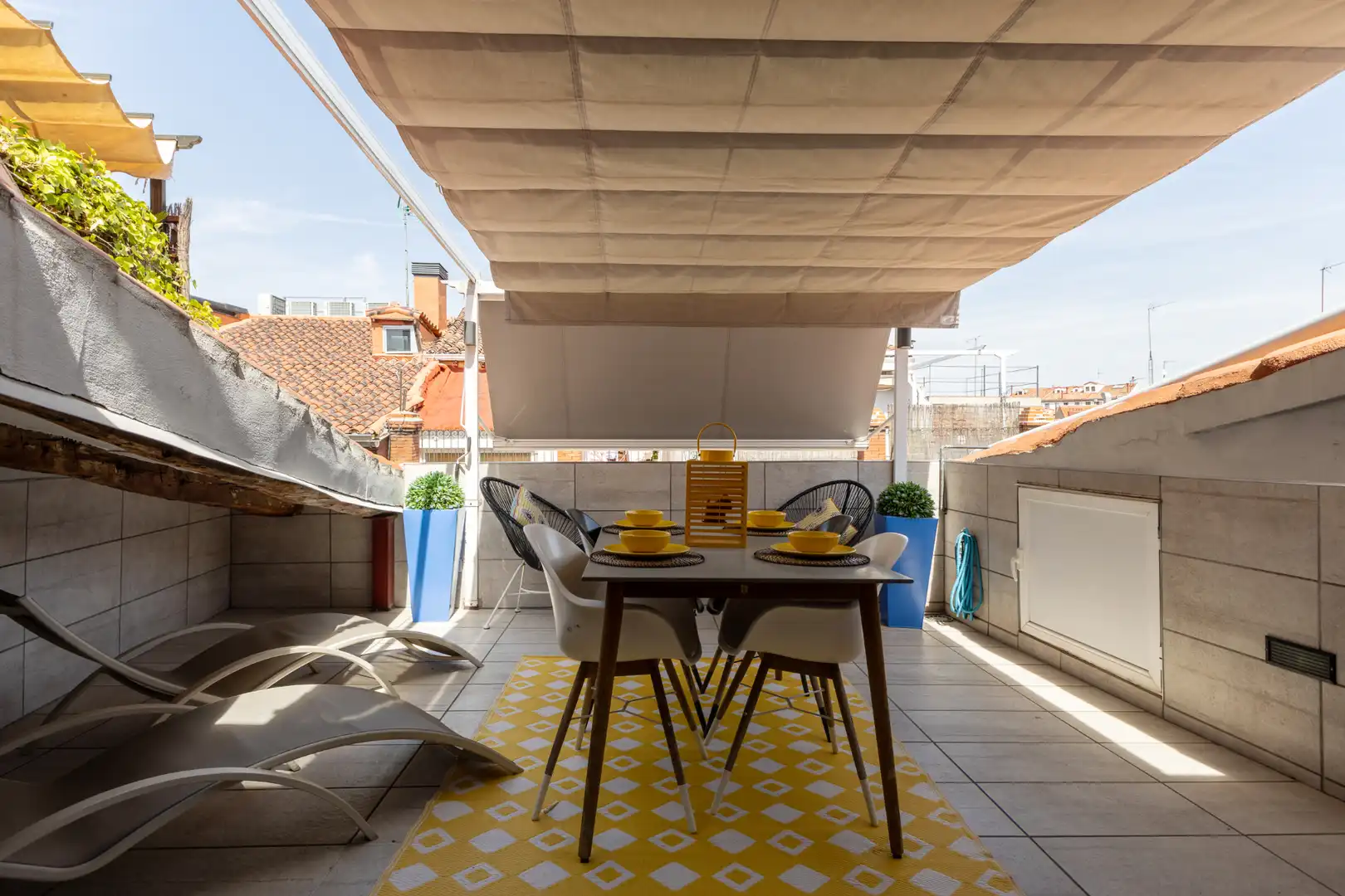 Terraza de Ático de alquiler en Madrid con Aire acondicionado, Calefacción y Parquet