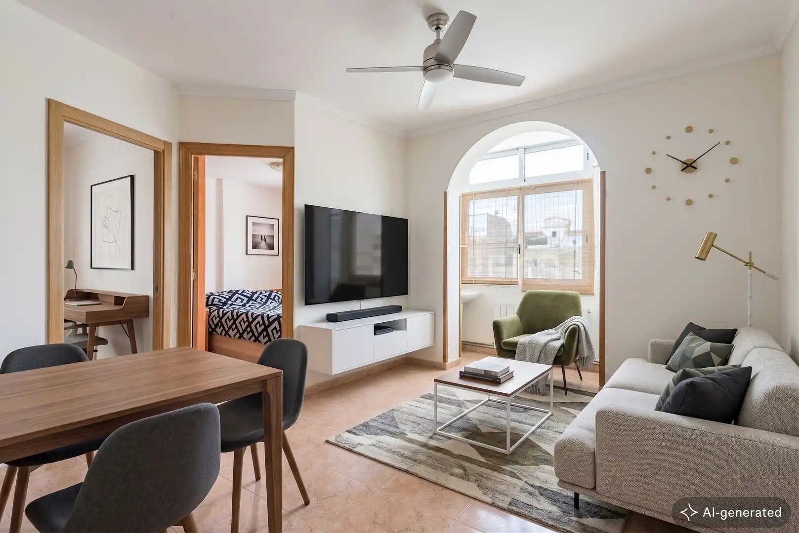 Sala de estar de Piso en venta en Barcelona con Aire acondicionado, Calefacción y Balcón