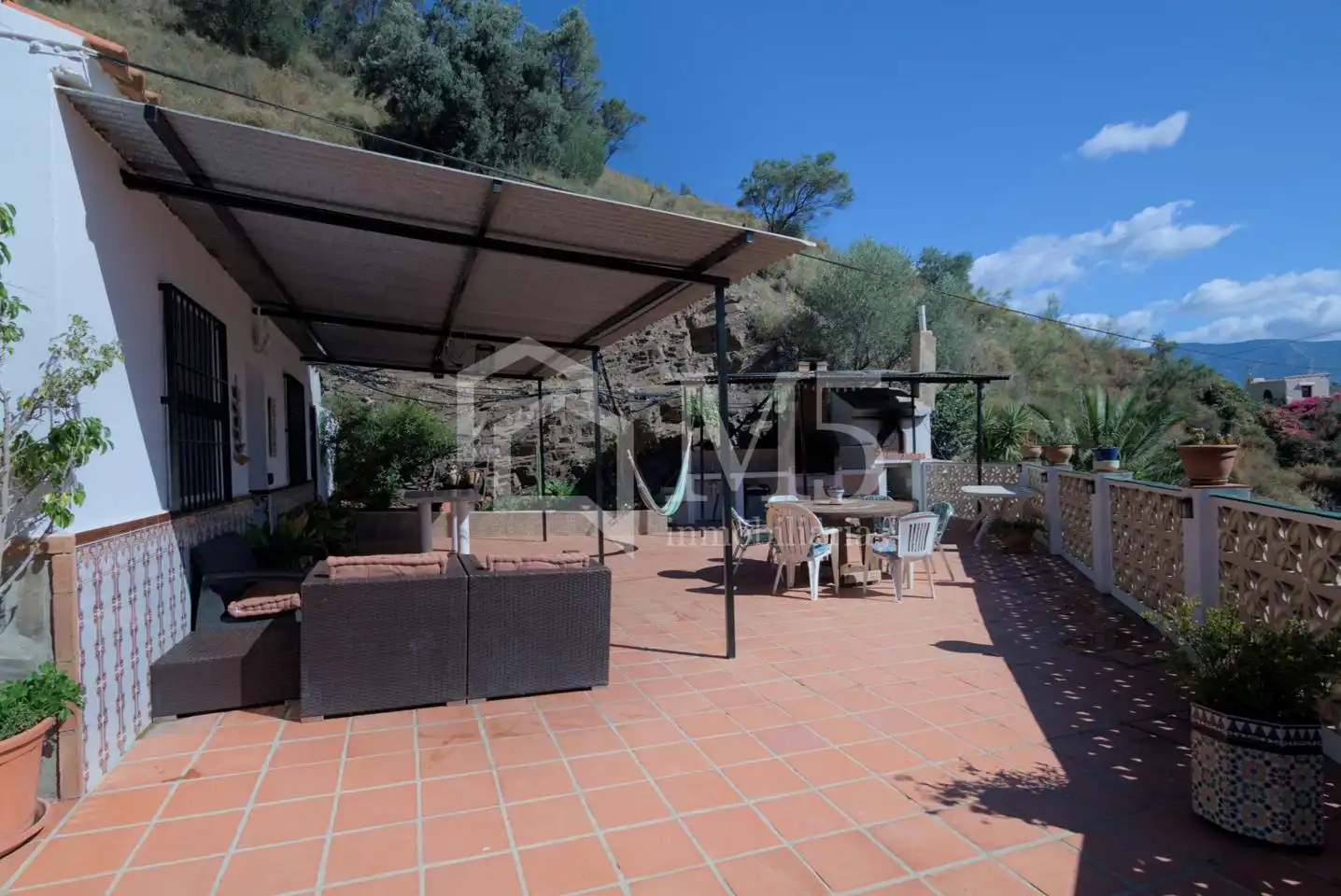 Terraza de Finca rústica en venta en Sayalonga con Piscina