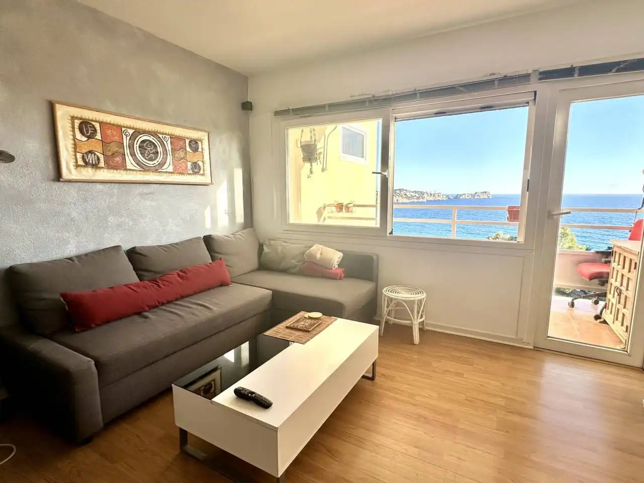 Living room of Flat for rent in Calvià  with Terrace, Furnished and Balcony