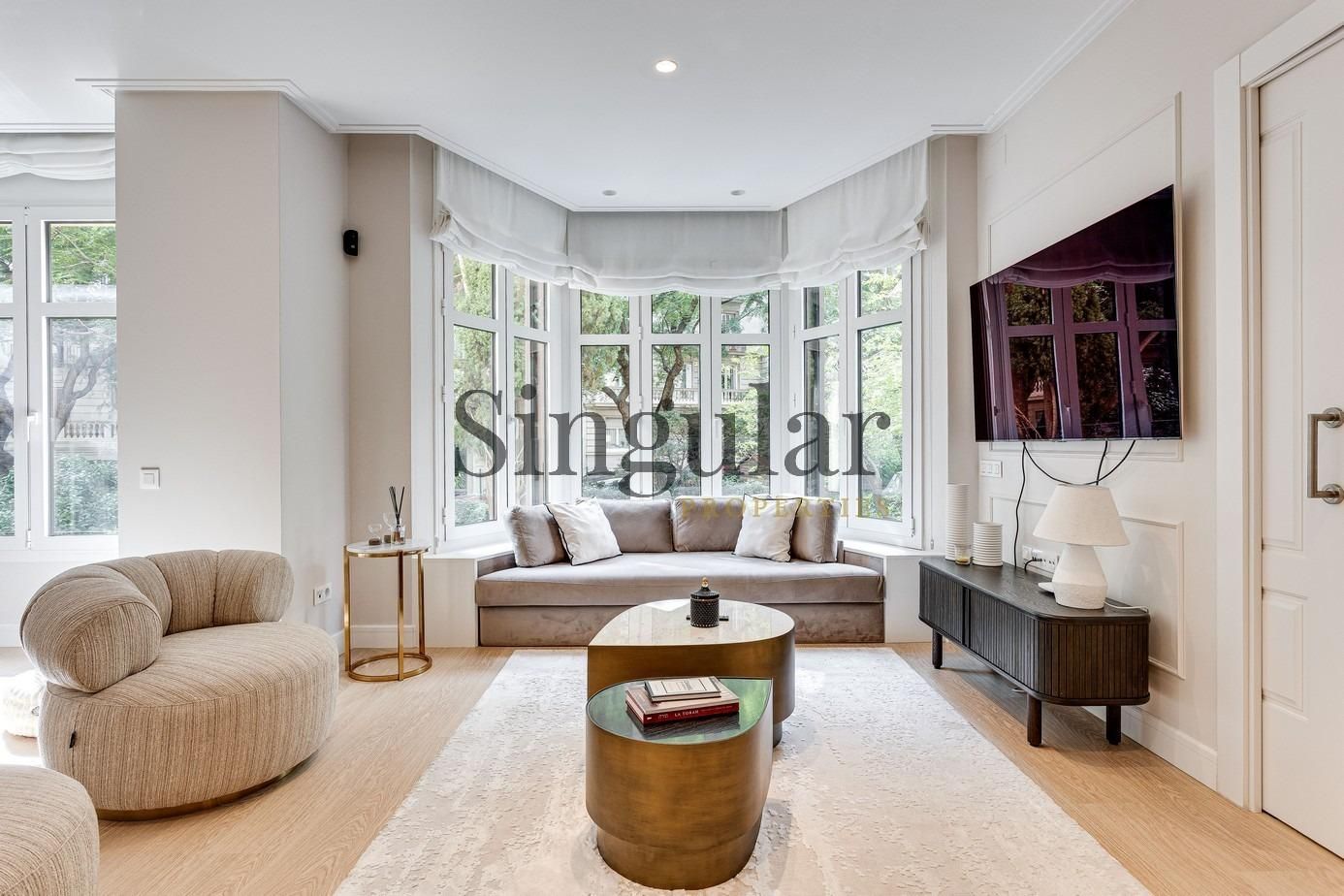 Living room of Planta baja for sale in  Barcelona Capital  with Heating and Terrace