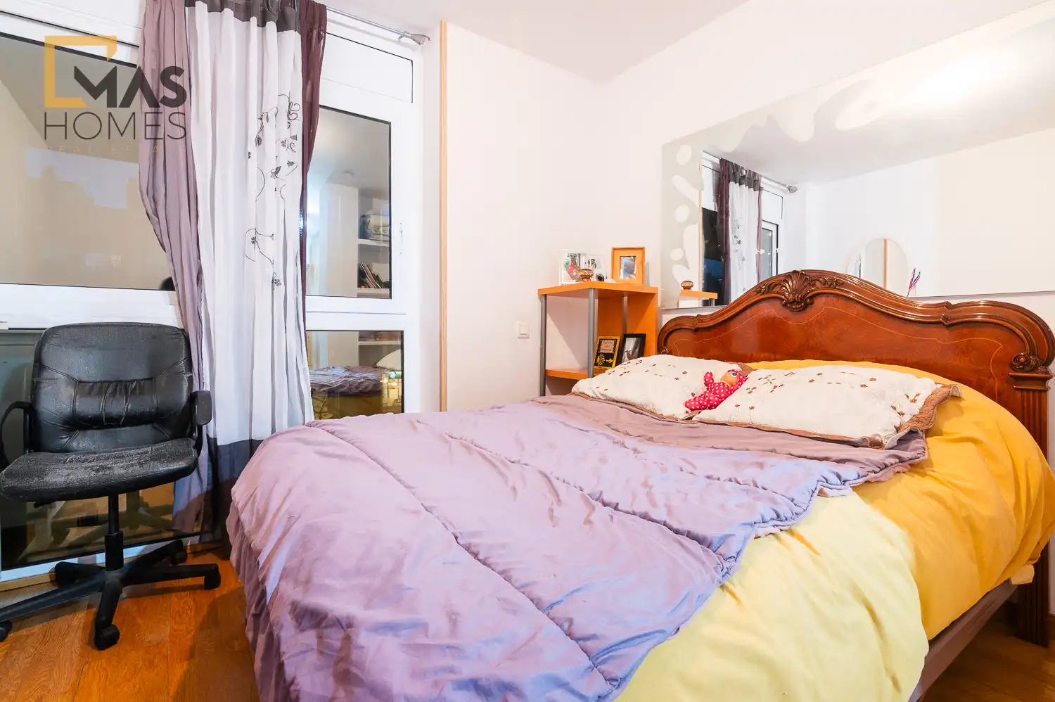 Schlafzimmer von Wohnung zum Verkauf in Terrassa mit Klimaanlage, Heizung und Terrasse