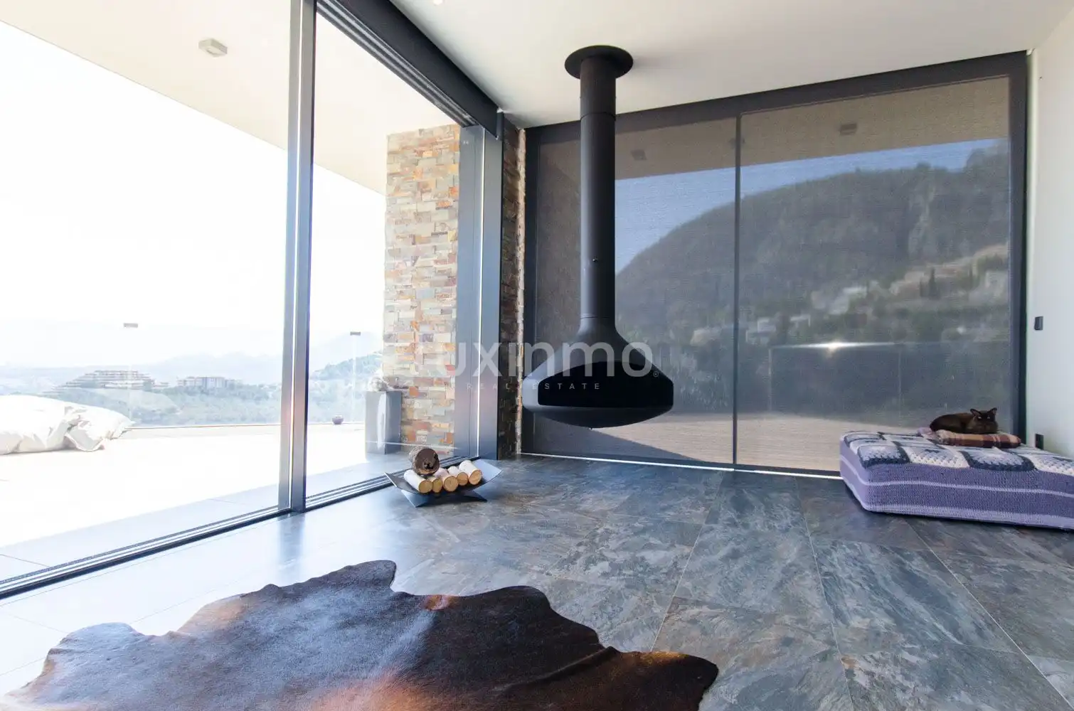 Wohnzimmer von Haus oder Chalet zum Verkauf in Altea mit Klimaanlage, Heizung und Privatgarten