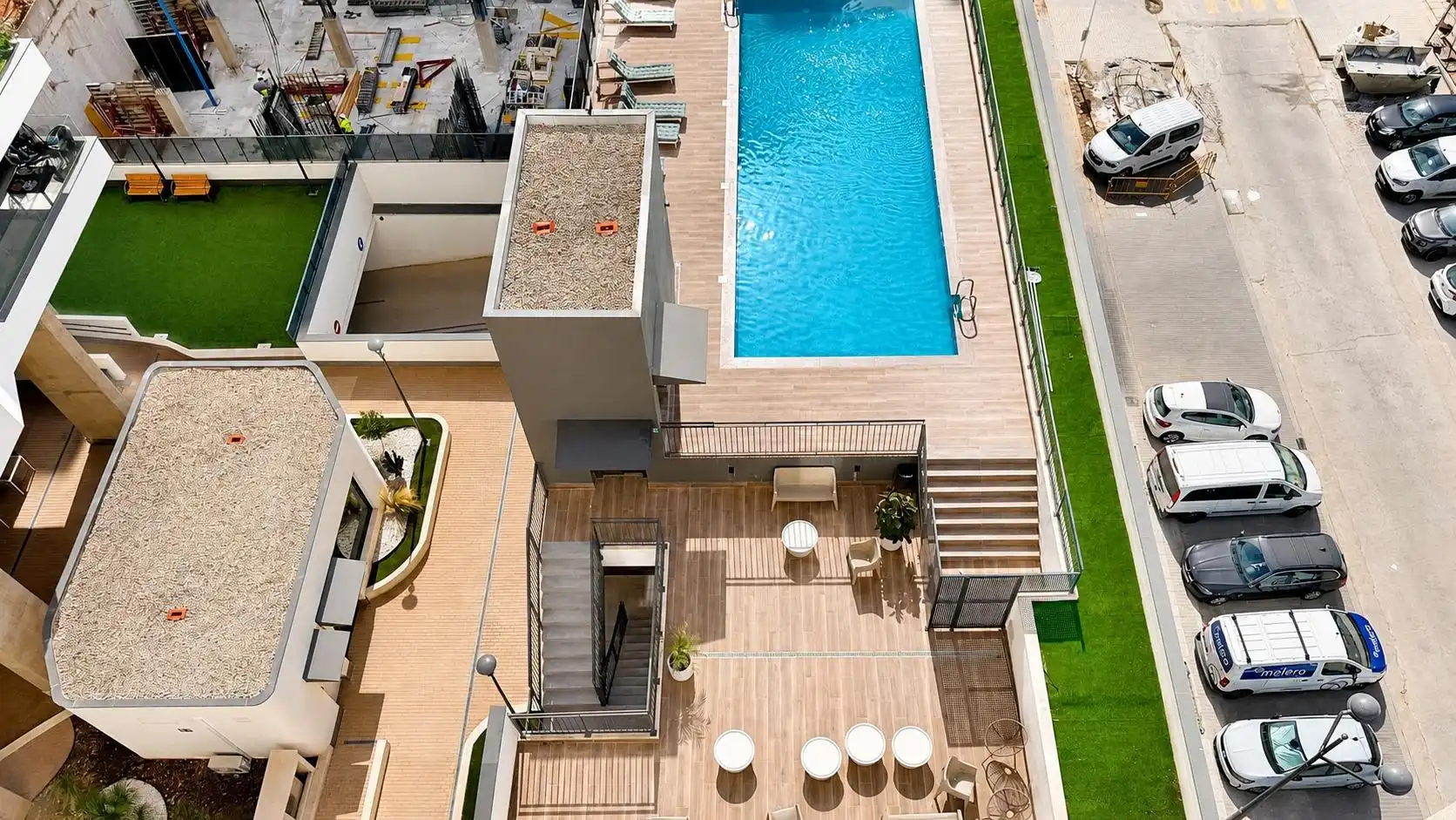 Schwimmbecken von Wohnung zur Miete in Valencia mit Klimaanlage, Terrasse und Balkon