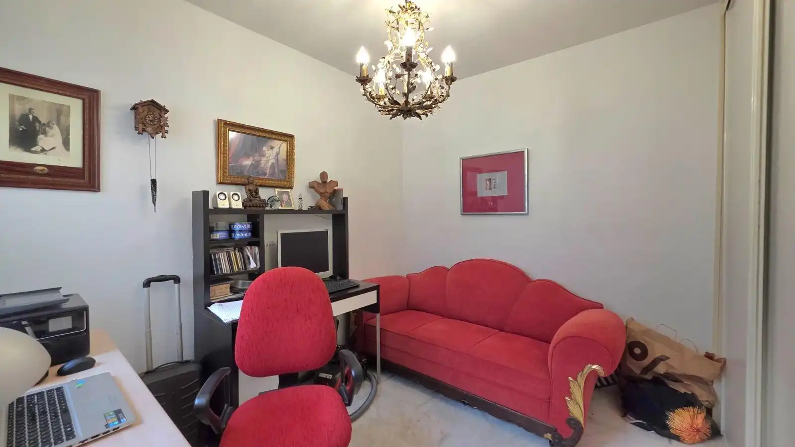 Sala d'estar de Àtic en venda en Rincón de la Victoria amb Aire condicionat, Jardí privat i Terrassa