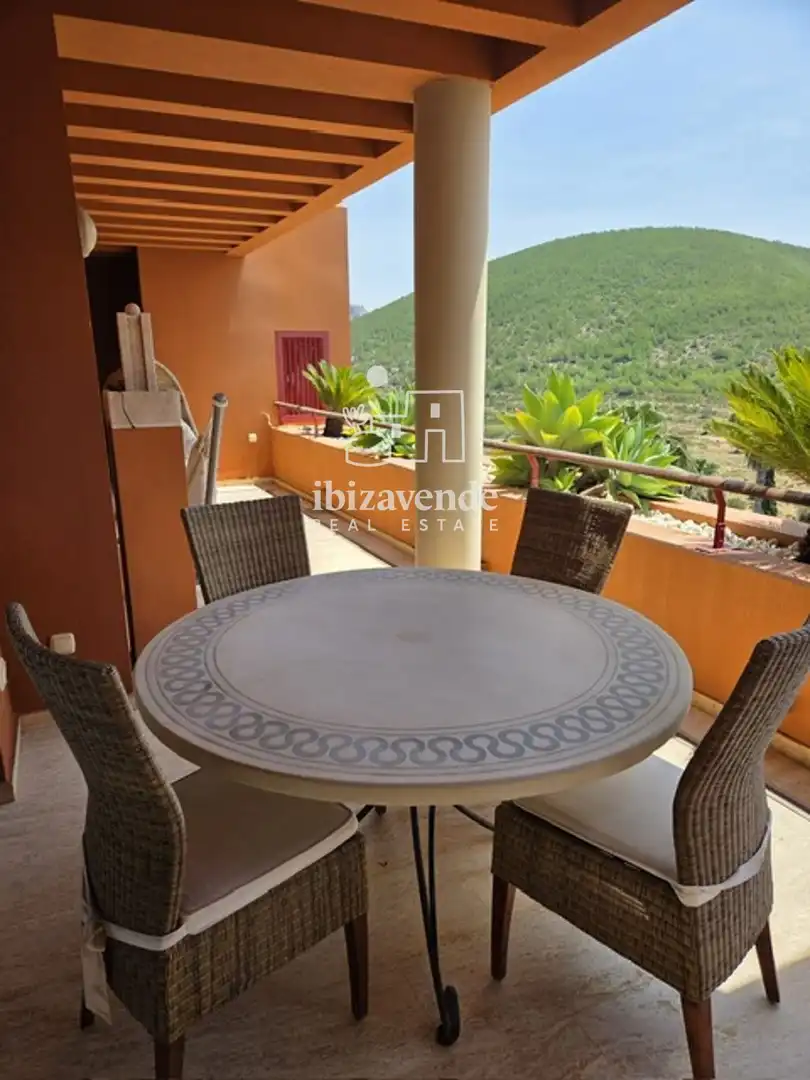 Terraza de Dúplex de alquiler en Santa Eulària des Riu con Aire acondicionado, Terraza y Trastero