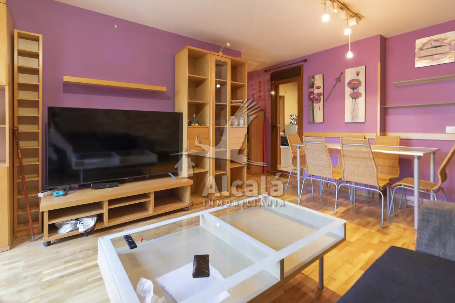 Sala de estar de Piso en venta en Meco con Calefacción, Parquet y Amueblado