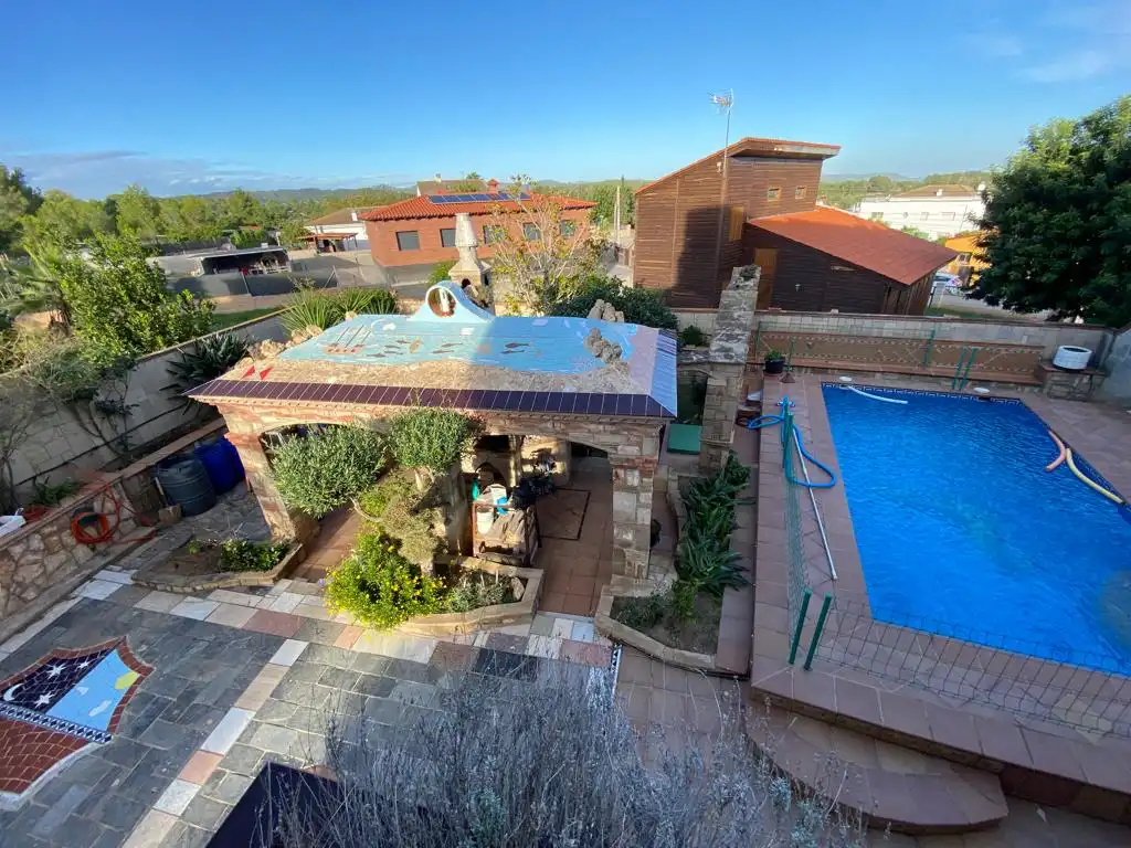 Swimming pool of Detached homes for sale in Altafulla  with Heating, Private garden and Storage room