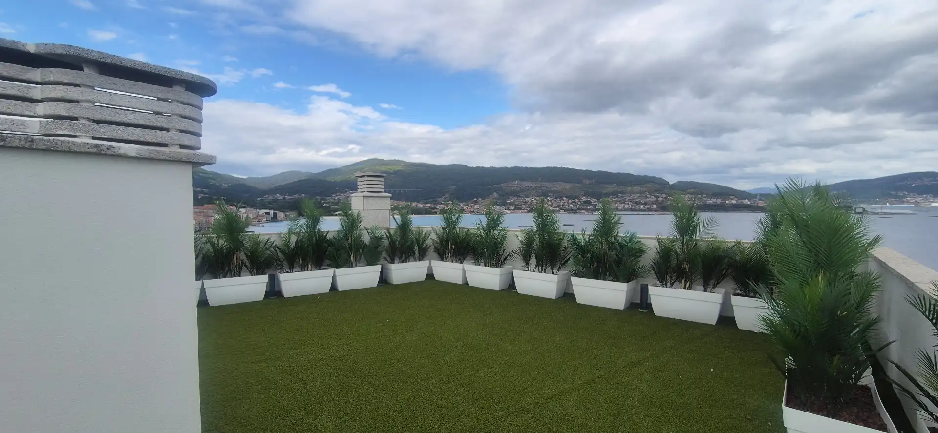 Terrassa de Apartament en venda en Moaña amb Calefacció, Jardí privat i Parquet