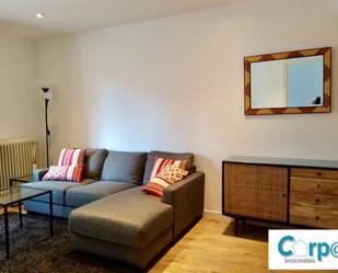 Living room of Flat to rent in  Pamplona / Iruña  with Heating, Parquet flooring and Furnished