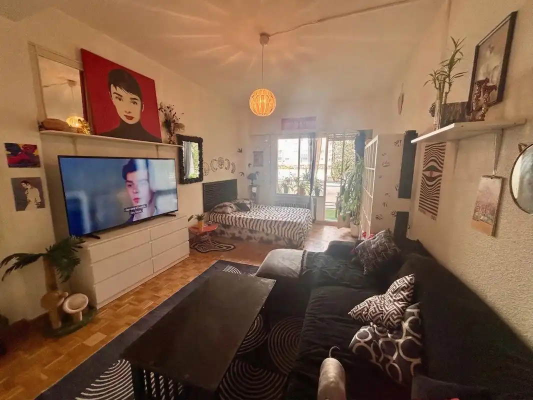 Sala de estar de Estudio en venta en Madrid con Calefacción, Terraza y Balcón