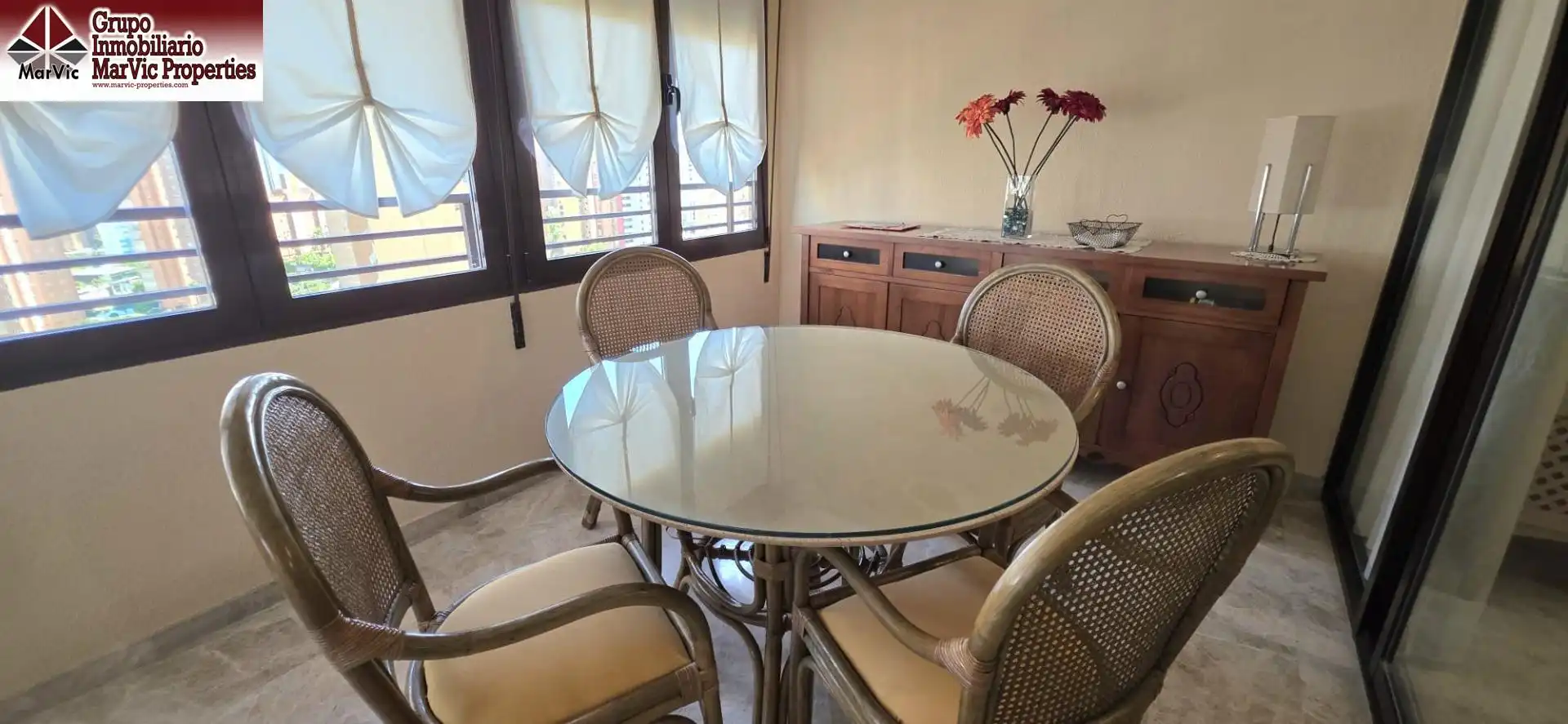 Dining room of Flat for sale in Benidorm  with Terrace and Community pool
