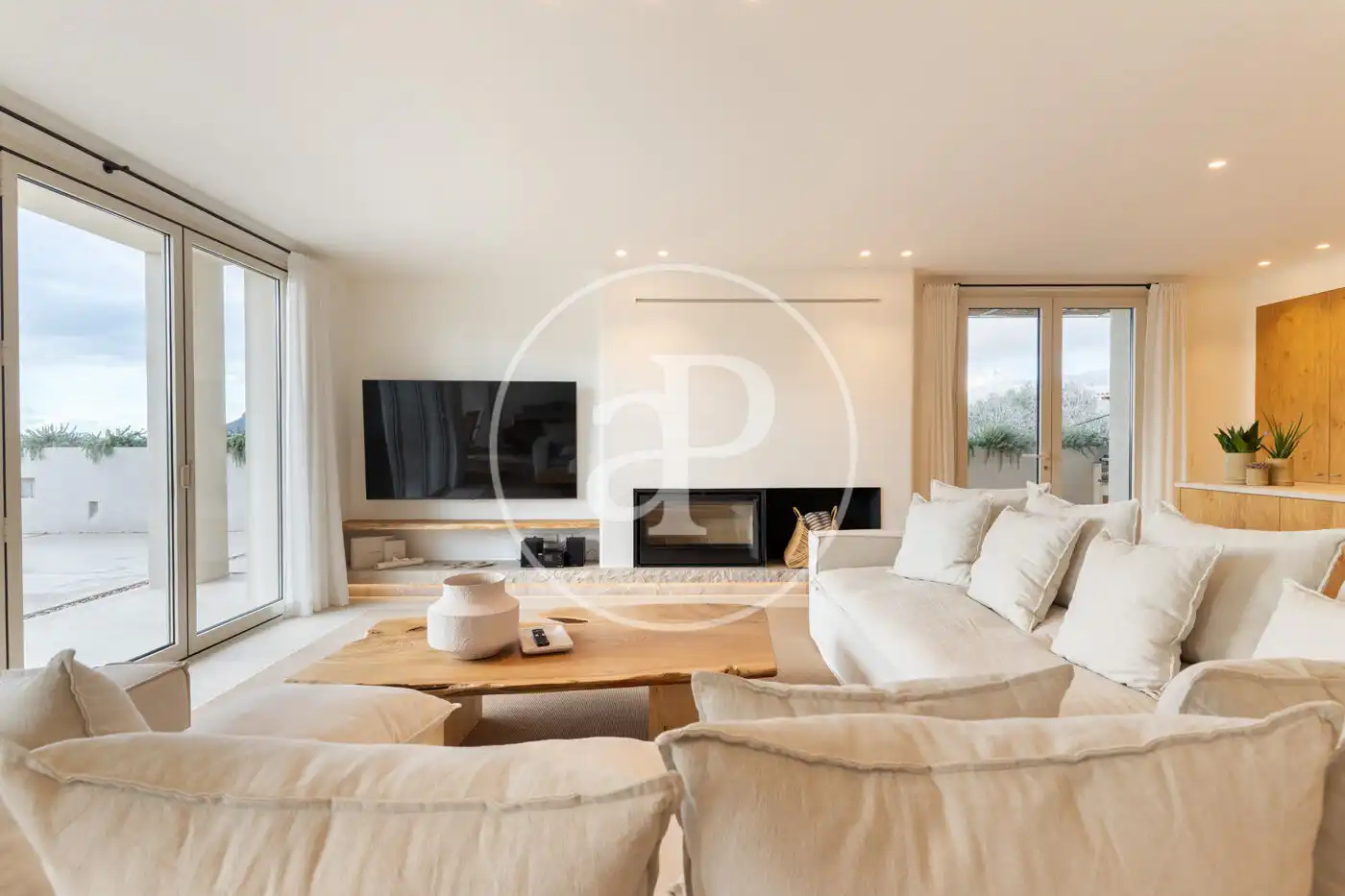 Sala de estar de Casa o chalet en venta en Búger con Aire acondicionado, Calefacción y Jardín privado