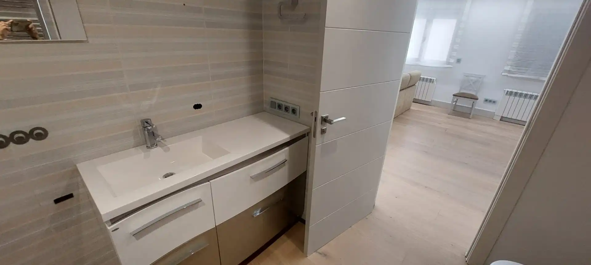 Cuina de Apartament de lloguer en Murcia amb Aire condicionat, Calefacció i Moblat