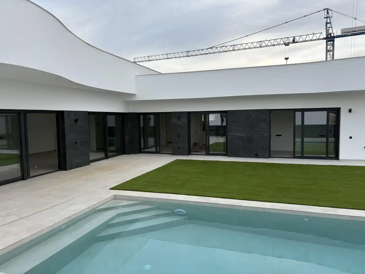 Swimming pool of Houses for sale in Algorfa  with Air Conditioner and Swimming Pool