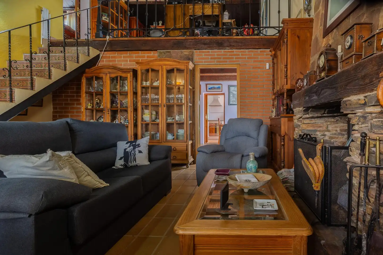 Sala de estar de Casa o chalet en venta en Villar del Olmo con Calefacción, Jardín privado y Terraza