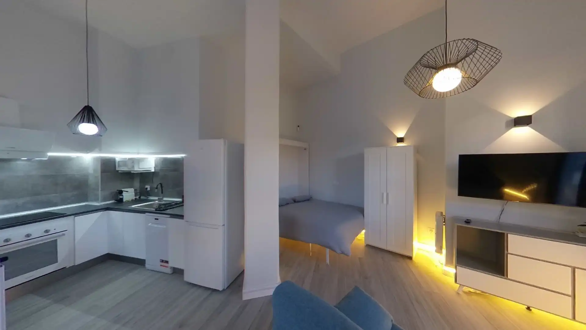 Sala d'estar de Pis de lloguer en  Madrid Capital amb Calefacció i Moblat