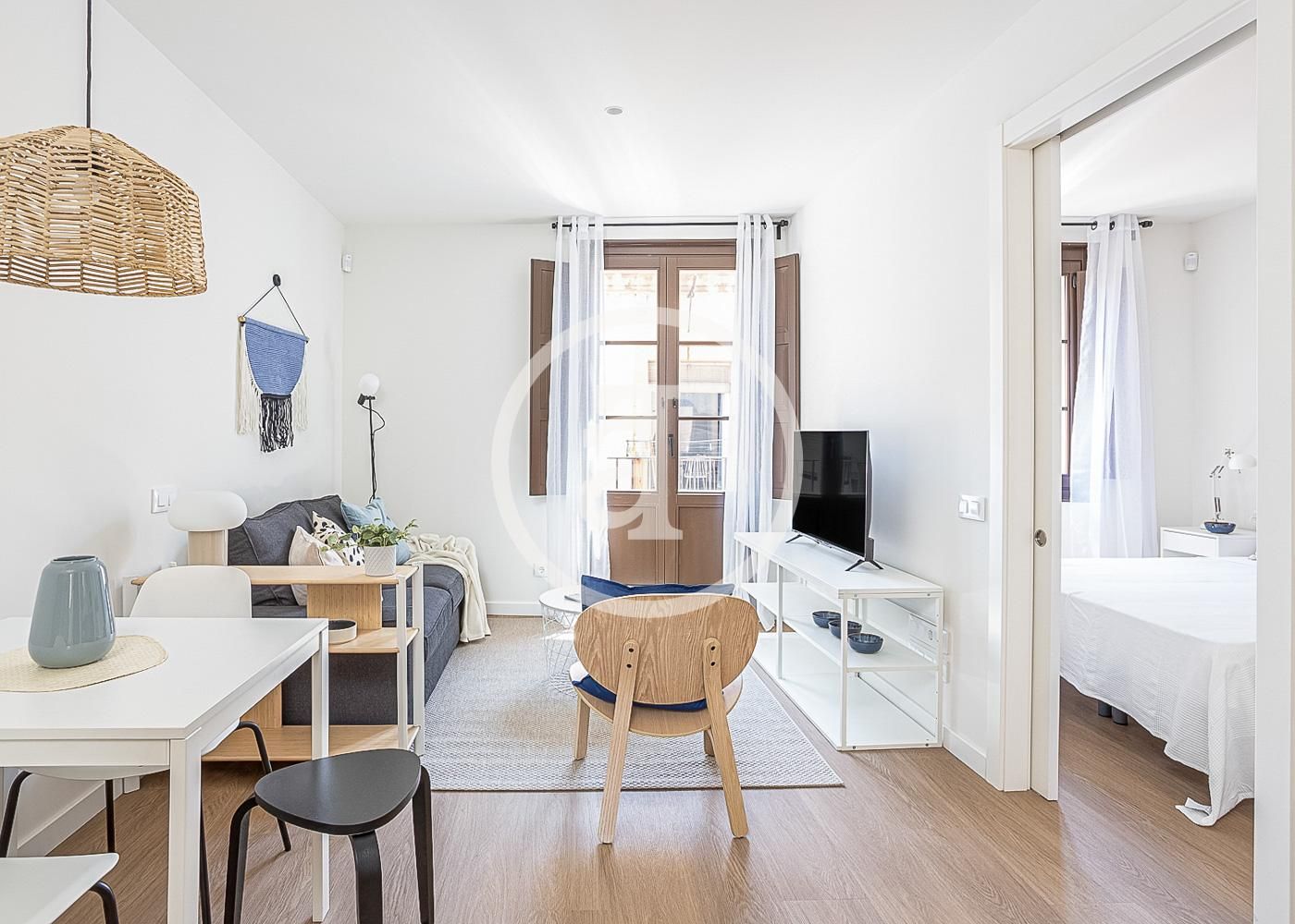 Exterior view of Flat to rent in  Barcelona Capital  with Furnished, Oven and Washing machine
