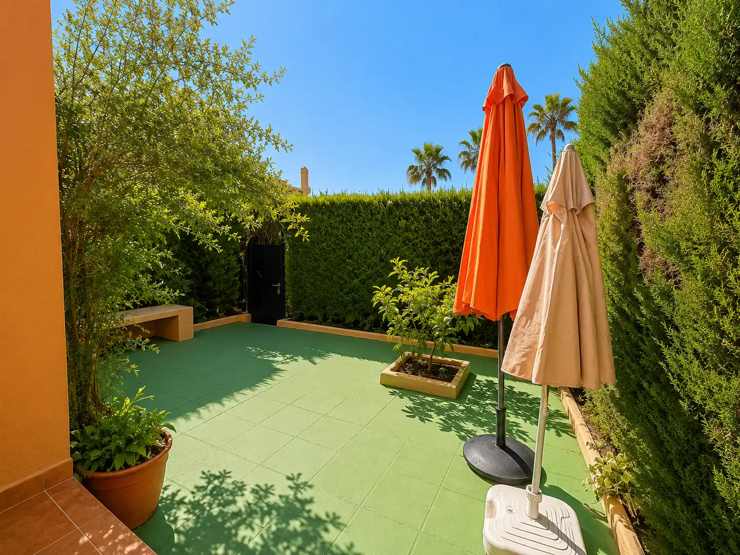 Terraza de Casa adosada en venta en Estepona con Jardín privado, Terraza y Piscina