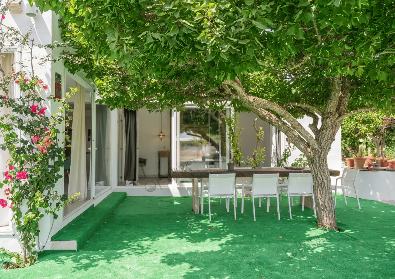 Terrassa de Finca rústica en venda en Sant Josep de sa Talaia amb Aire condicionat, Jardí privat i Terrassa