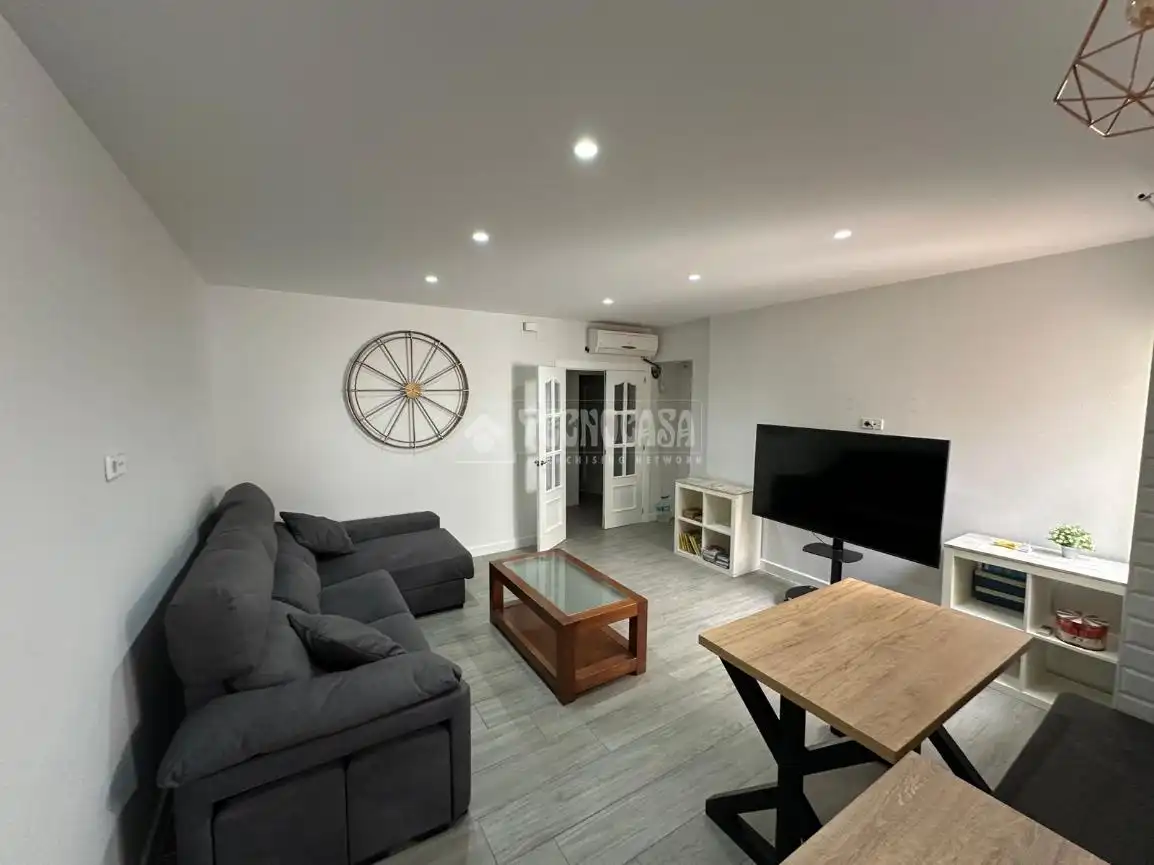 Sala de estar de Piso en venta en Mengíbar con Aire acondicionado, Parquet y Terraza