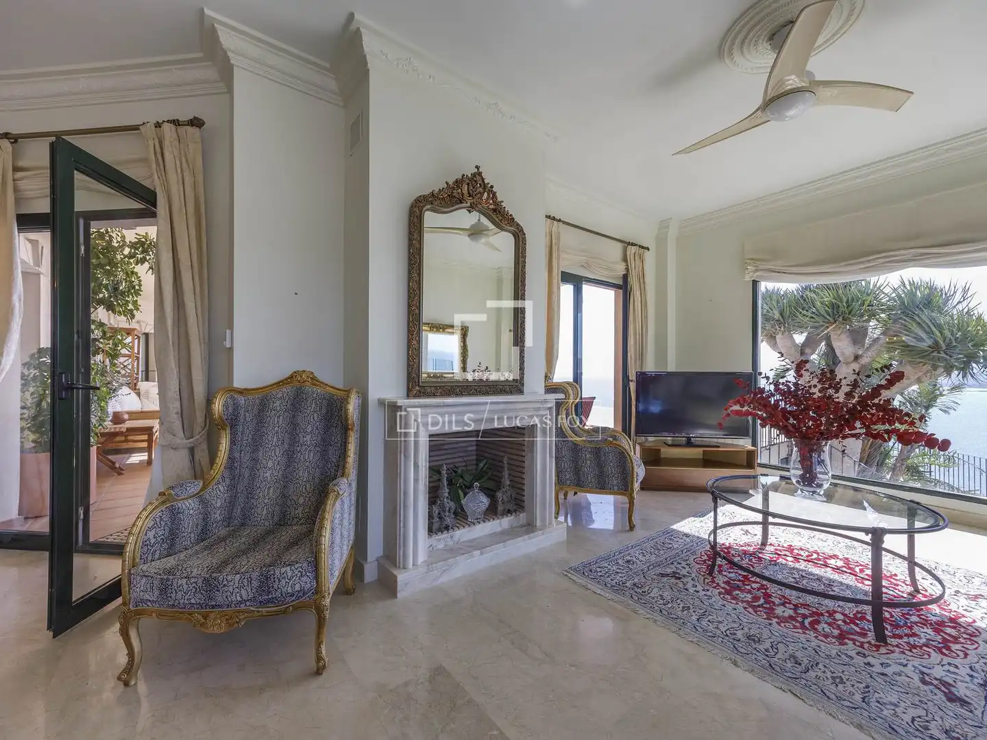 Sala de estar de Casa o chalet en venta en Cullera con Aire acondicionado, Jardín privado y Piscina