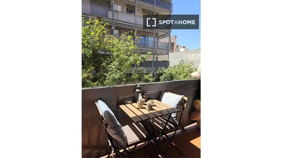 Terrace of Flat for rent in L'Hospitalet de Llobregat  with Air Conditioner, Heating and Furnished