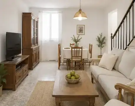 Sala d'estar de Casa adosada en venda en Valle de Abdalajís amb Balcó