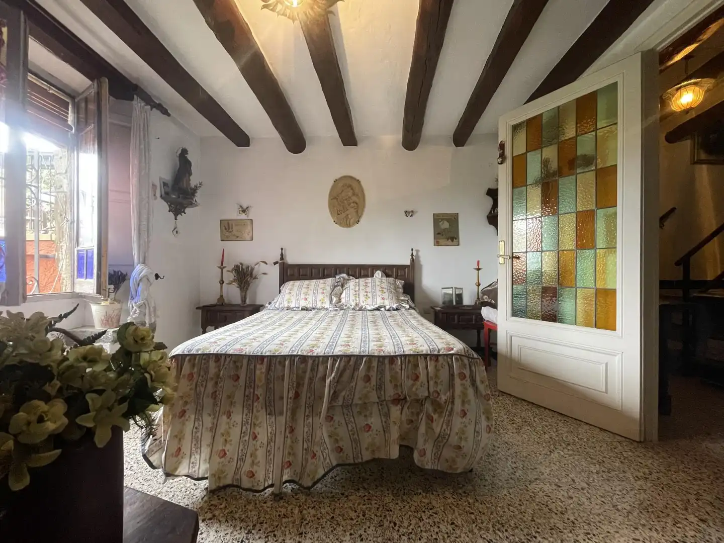 Schlafzimmer von Einfamilien-Reihenhaus zum Verkauf in Santa Maria d'Oló mit Heizung und Terrasse