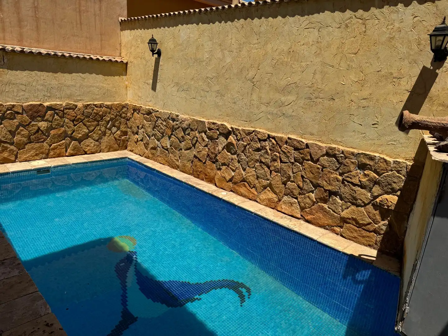 Piscina de Casa o xalet per a compartir en Mazarrón amb Jardí privat, Piscina i Moblat